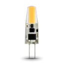 Лампа Gauss G4 AC220-240V 2W 190lm 3000K силикон LED 1/10/200