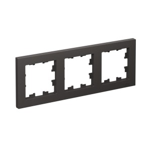 ATLASDESIGN 3-постовая РАМКА, универсальная, БАЗАЛЬТ