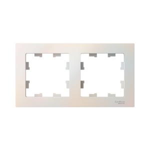 ATLASDESIGN 2-постовая РАМКА, универсальная, ЖЕМЧУГ