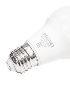 Лампа светодиодная LED-M A60 7W 3000K E27 Belsvet в красочной упаковке
