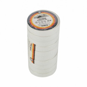 Изолента ПВХ 0,13х15мм, 20м, белая KRANZ.