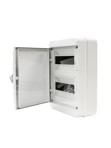 TEKFOR Корпус пластиковый КМПн-24 IP65 серая непрозрачная дверь IEK