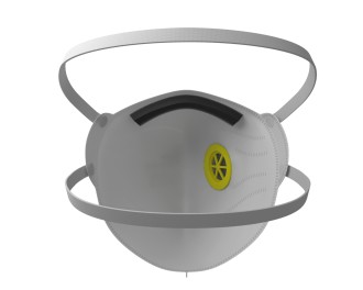 Полумаска фильтрующая для защиты от аэрозолей DSK 5500 НК с клапаном, класс защиты FFP1 (уп/25шт)