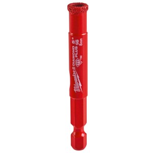 Алмазная коронка Diamond Plus 8 мм 1/4" Hex, MILWAUKEE