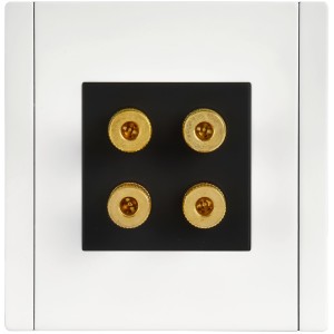 FORTE&PIANO Аудиорозетка 4-местная FP239M металл белый IEK