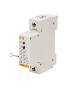 Реле напряжения 1ф серии АЗМ 1-модуль 63А-230В TDM