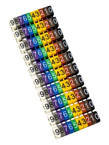 Маркер МКН-"0,1,2,3,4,5,6,7,8,9" 6мм2 (100шт/упак) IEK