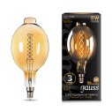 Лампа светодиодная Black Vintage Filament Flexible BT180 8Вт 2400К E27 620лм 180*360 Golden Gauss 152802008