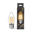 Лампа Gauss Filament Свеча 11W 810lm 2700К Е27 LED