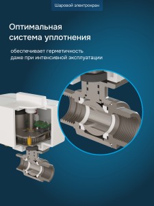 Защита от протечек welrok Base+ латунь DN15 (1/2")