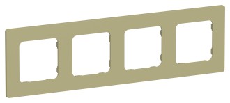 FLITE Рамка 4-местная РУ-4-К-ФлО оливковый IEK