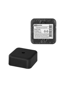 Коробка распаячная КР 50х50х20 ОП черная,IP40,инд.штрихкодTDM