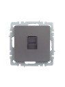 BRITE Розетка компьютерная RJ45 кат.5E РК10-БрС сталь IEK