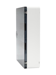 Щит открытой установки 24 места, винтовые клеммы, (377х282х99), IP-40 // Hager - Golf (Прозрачная матовая дверь)