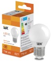 Лампа светодиодная LED Globe G45 600lm 3000K E27 IEK