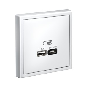 ARTGALLERY USB РОЗЕТКА A + тип-C 45Вт высокоскор.заряд. QC, PD, механизм, ЛОТОС