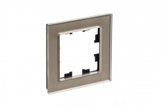 ATLASDESIGN NATURE 1-постовая РАМКА, ОРГАНИЧЕСКОЕ СТЕКЛО ШАМПАНЬ