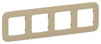 FLITE Рамка 4-местная РУ-4-А-ФлХ хаки IEK