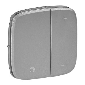 Valena Allure - Лицевая панель для кнопочного светорегулятора, алюминий