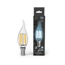 Лампа Gauss Filament Свеча на ветру 13W 1150lm 4100К Е14 LED