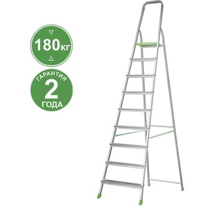 Стремянка ал. 1х 9 ступен. серия NV211 Новая высота