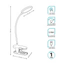 Светильник настольный Gauss модель GTL205 5W 330lm 4000K 5V Li-ion 1200mA белый диммируемый LED 1/25/50