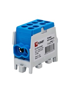 Клемма распределительная КСР с двойным винтом 2x25/2x16 синяя EKF PROxima