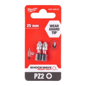 Бита Shockwave PZ2 25 мм (2 шт), MILWAUKEE