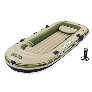 65156 NEW Надувная лодка "Voyager X4 Raft" вёсла, насос, 350х145см BESTWAY