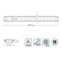 Светильник сенсорный Gauss модель G 3,5W 350lm 4000K 170-260V 300mm диммируемый TOUCH 1/10/40