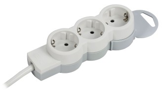 STANDARD Удлинитель У03 3 места 2P+PE 5м 3х1,5мм2 16А белый IEK