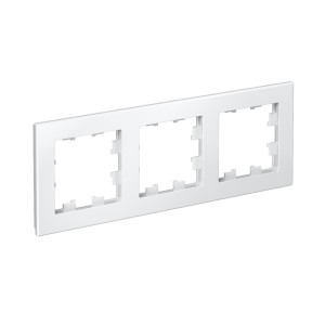 ATLASDESIGN 3-постовая РАМКА, универсальная, БЕЛЫЙ