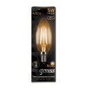 Лампа Gauss Filament Свеча 5W 420lm 2700К Е14 LED 1/10/50