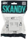 SKANDY Розетка компьютерная двойная RJ45 кат.5E SK-K03W арктический белый IEK