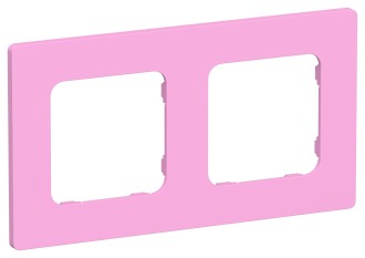 FLITE Рамка 2-местная РУ-2-К-ФлПр пурпурный IEK