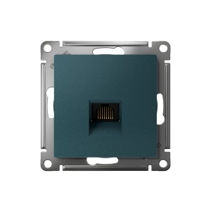 ATLASDESIGN РОЗЕТКА компьютерная RJ45 кат. 5e, механизм, ИЗУМРУД