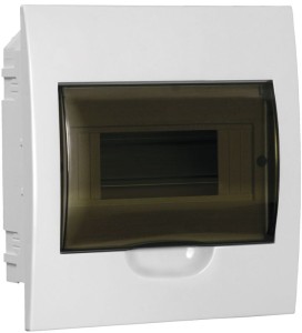 Корпус пластиковый ЩРВ-П-8 черн. прозр. дверь IP41 GENERICA