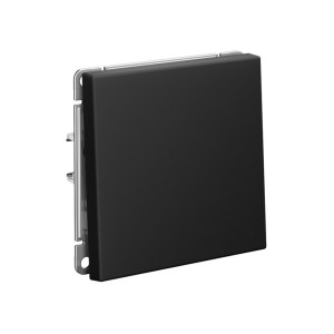 ARTGALLERY 1-клавишный ВЫКЛЮЧАТЕЛЬ КНОПОЧНЫЙ, 10А, механизм, быстрозажим. клем., КАРБОН