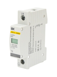 KARAT Ограничитель импульсного перенапряжения ОПС1-C 1P In=20кА Un=400В Im=40кА IEK