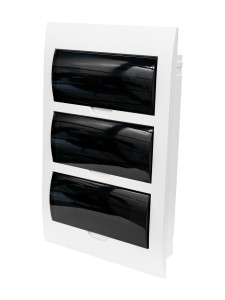 Корпус пластиковый ЩРВ-П-36 черн. прозр. дверь IP41 GENERICA