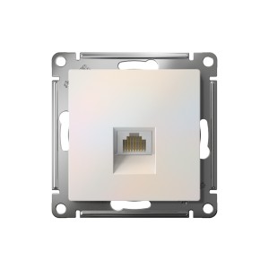 ATLASDESIGN РОЗЕТКА компьютерная RJ45 кат. 5e, механизм, ЖЕМЧУГ