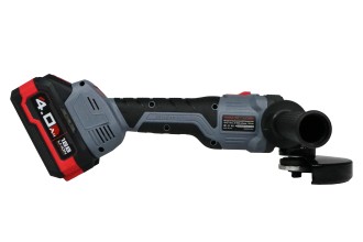 Аккумуляторная бесщеточная E0080 УШМ PROFIPOWER MKDGA-20V (20В, Li-ion-2шт, 4Ач, 125 мм, 0-9000 об/мин, З/У, кейс)