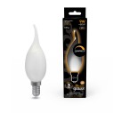 Лампа Gauss Filament Свеча на ветру 9W 590lm 3000К Е14 milky диммируемая LED 1/10/50