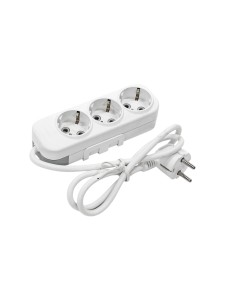 EL-BI,Myra,удлинитель 3гн1м с/з белый,527-010201-311