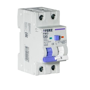 FMO-EL-1P+N 40A 30mA 6kA тип AC, х-ка C, 2M Дифавтомат