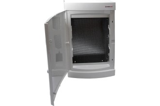 N48CW IT, Щит навесной мультимедийный, 4 ряда, белая дверца, IP40