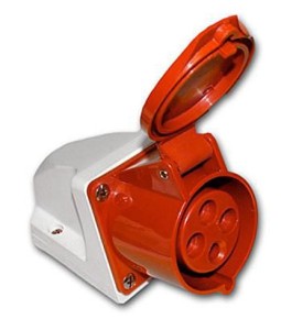 Розетка стационарная ССИ-114 3Р+РЕ 16А 380-415В IP44 IEK