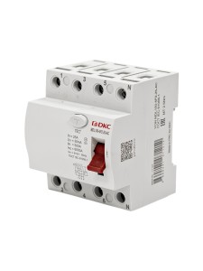 Устройство защитного отключения УЗО ВДТ YON MAX MDL100, 4P, 30mA, 25A, тип АС DKC