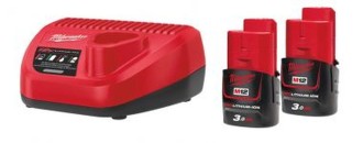 Комплект аккумулятор и зарядное устройство MILWAUKEE M12 NRG-302