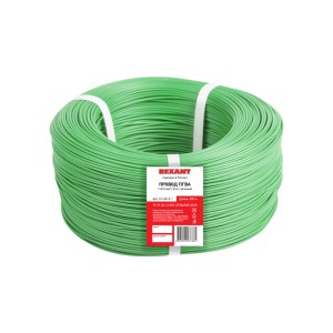 Провод ПГВА 1х0,75мм², Cu, зеленый, бухта 200м REXANT